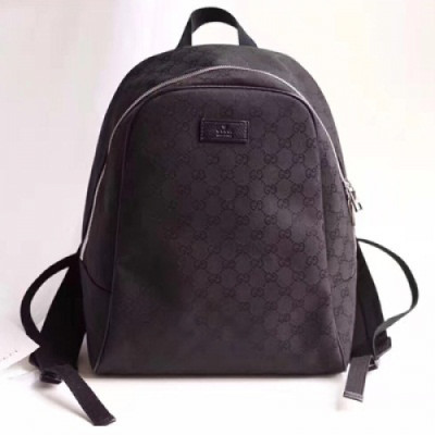 [구찌] 블랙 GG 수프림 남성용 백팩 gu0015b - Gucci Black GG Supreme Mens Backpack