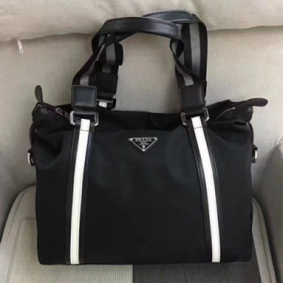 [프라다]보스턴 백 블랙 PM 남성용 pr0007b - Prada Boston Bag Black PM Mens