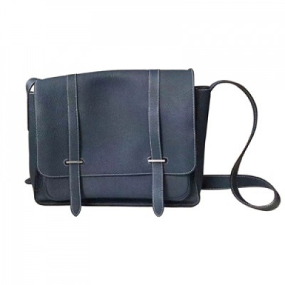 [에르메스] 블루 가죽 남성용 크로스백 he0003b - Hermes Blue Mens Cross Back