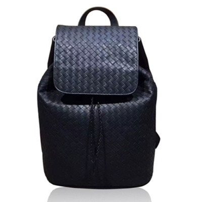 [보태가 베네타] 인터레치아토 가죽 블랙 남성용 백팩 bv0003b - Bottega Veneta Intrecciato Black Mens Back Pack