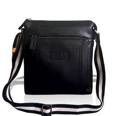 [발리] 블랙 수입가죽 남성용 크로스백 - ba0007b Bally Black Leather Mens Cross Back