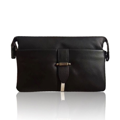 [발리] 블랙 수입가죽 남성용 클러치백 - ba0018b Bally Black Leather Mens Clutch Bag