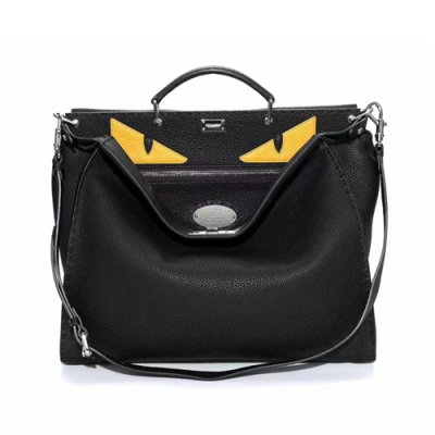 [팬디]셀러리아 피카부 블랙 로만가죽 7VA354X4KF0R2A 남성용 비지니스 fd0008b - Fendi Peekaboo Leather Black Mens Business