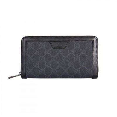 [구찌] GG 슈프림 라운더 블랙 322147 남성용 장지갑 gu0015q - Gucci Supreme Black Mens Wallet