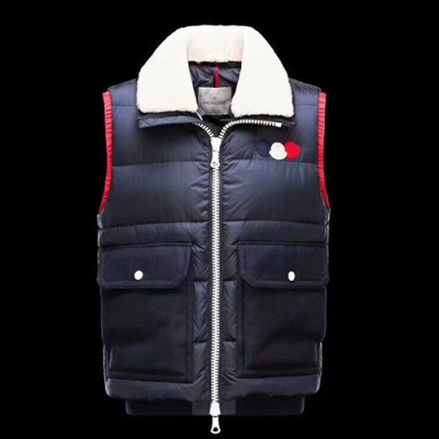 [몽클레어] 17 다운조끼 남성용 네이비 90% 오리털 mo0017m - Moncler 17 Down Vest Men Navy 90% duck down