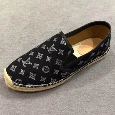 [루이비통] 에스파드류 슬립온 블랙 남성용 스니커즈 lv0031x - Louis Vuitton Espadrille Slip-on Black Mens Sneakers