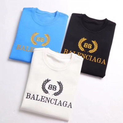 BALENCIAGA 2018 COTTON HOOD TEE - 발렌시아가 코튼 후드티 , 3색 (블랙 ,블루,화이트) BAL003