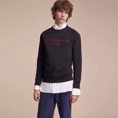 Burberry 2018 Mens COtton Round Tshirt - 버버리 남성 코튼 라운드티 Bur0059.3컬러(그레이/블랙/네이비)Size(S - XL)