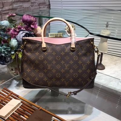 Louis Vuitton Monogram PALLAS,34cm- 루이비통 모노그램 팔라스 M40906,LOUB0008, 34CM,3색(와인,레드,핑크)