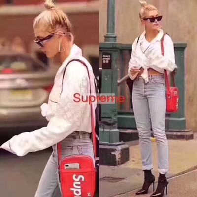 Louis Vuitton x supreme collabo cross bag,12cm - 루이비통+슈프림 남여공용 크로스백 M53434,LOUB0019,12cm,2색(블랙,레드)