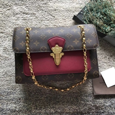 Louis Vuitton Monogram Victoire Women Chain Shouder Bag,27cm - 루이비통 모노그램 빅투아 여성용 체인 숄더백, M41731,LOUB0117,27cm