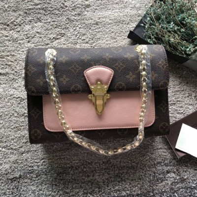 Louis Vuitton Monogram Victoire Women Chain Shouder Bag,27cm - 루이비통 모노그램 빅투아 여성용 체인 숄더백, M41731,LOUB0120,27cm