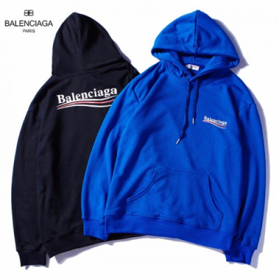 BALENCIAGA 2018 COTTON HOOD TEE - 발렌시아가 코튼 후드티 BAL0020 , 2색 (블랙 ,블루)