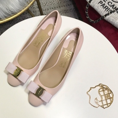 FERRAGAMO SALVATORE 2018 LADIES LEATHER PUMPS - 페레가모 여성 페이던트 펌퍼스 FER0028 , 사이즈 (225 - 245)