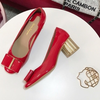 FERRAGAMO SALVATORE 2018 LADIES LEATHER PUMPS - 페레가모 여성 페이던트 펌퍼스 FER0035