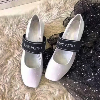 LOUIS VUITTON 2018 LADIES LOGO PUMPS - 루이비통 로고 여성 에나멜 미들힐 펌프스 LOU0037 ,사이즈 (225 - 245)