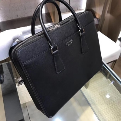 Prada Saffiano Mens Business Bag,36CM - 프라다 사피아노  남성용 서류가방 2VE366-1 ,36CM