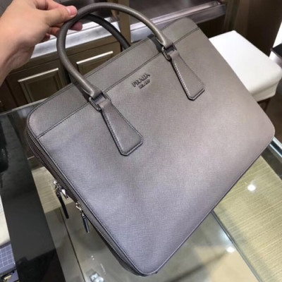 Prada Saffiano Mens Business Bag,36CM - 프라다 사피아노  남성용 서류가방 2VE366-3 ,36CM