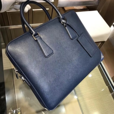 Prada Saffiano Mens Business Bag,36CM - 프라다 사피아노  남성용 서류가방 2VE368-7 ,36CM