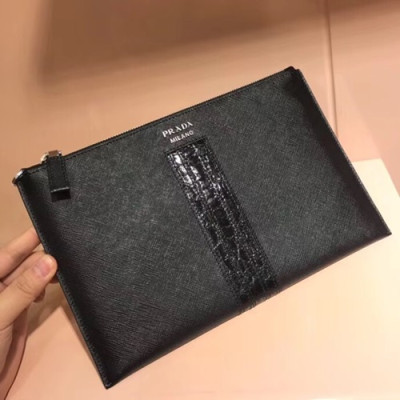 Prada Mens Clutch Bag,28CM - 프라다  남성용 클러치백 2NG005-1,28CM