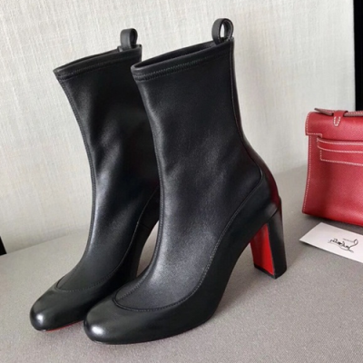 CHRISTIAN LOUBOUTIN 2018 LADIES LEATHER ANKLE BOOTS - 크리스챤 루부탱 레더 앵클부츠 BTIN001 , 사이즈 (225 - 250)