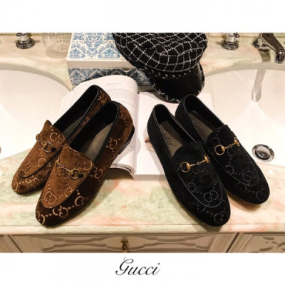 GUCCI 2018 LADIES LEATHER LOAFER SHOES - 구찌 여성 레더 로퍼슈즈 GUC0057 , 2색 (브라운/블랙) 사이즈 (225 - 245)