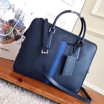 Prada Saffiano Mens Business Bag,36CM - 프라다 사피아노  남성용 서류가방 2VE368-20 ,36CM