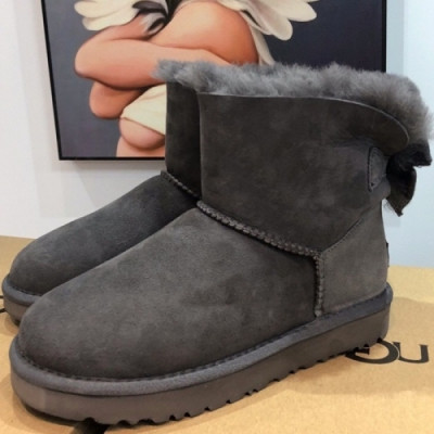 UGG 2018 LADIES RIBBON ANKLE BOOTS - UGG 리본 어그부츠 UGG001 , 사이즈 (225 - 250)