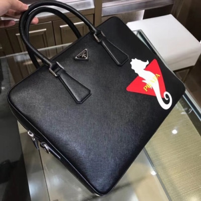 Prada Saffiano Mens Business Bag,36CM - 프라다 사피아노  남성용 서류가방 2VE368-22 ,36CM