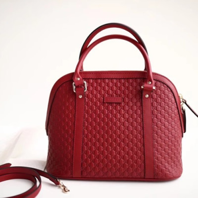 Gucci Micro Ssima Dome Women Tote Shoulder Bag,31CM - 구찌 마이크로시마 돔 여성용 토트숄더백 449663, GUB0031,31CM