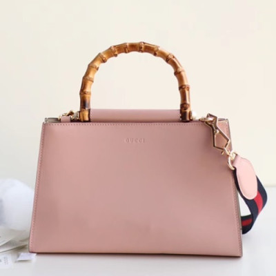 Gucci Nymphaea Bamboo Women Top Handle Tote Bag ,30CM - 구찌 님베이아 뱀부 여성용 탑 핸들백 459076, GUB0068 ,30CM