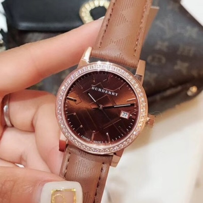 BURBERRY LADIES QUARTZ MOVEMENT - 버버리 레이디스 쿼츠 무브먼트,브라운