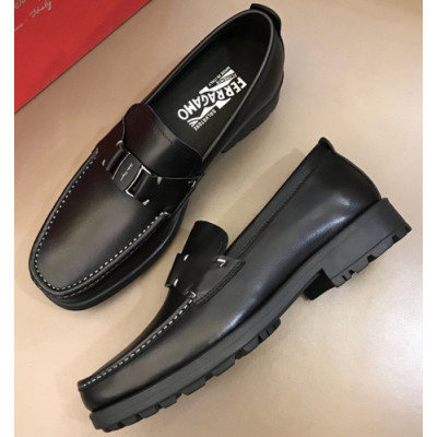 FERRAGAMO 2018 MENS U-TIP LEATHER LOAFER  - 페레가모 남성 유팁 레더 로퍼 FER0049 , 사이즈 (245 - 270)