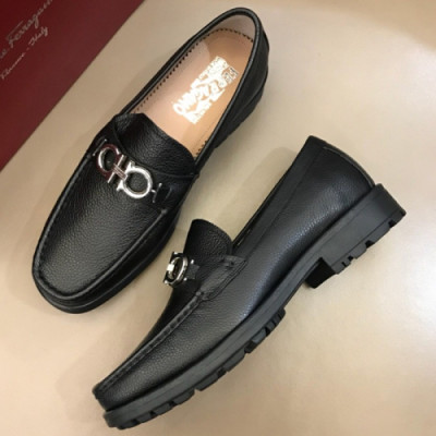 FERRAGAMO 2018 MENS U-TIP LEATHER LOAFER  - 페레가모 남성 유팁 레더 로퍼 FER0051 , 사이즈 (240 - 265)