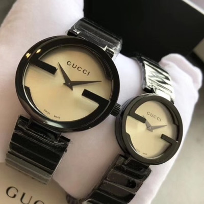 GUCCI LADIES SWISS QUARTZ MOVEMENT - 구찌 레이디스 스위스 쿼츠 무브먼트,블랙