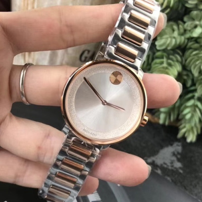 MOVADO LADIES SWISS ETA QUARTZ MOVEMENT - 모바도 레이디스 스위스 ETA 쿼츠 무브먼트, 로즈골드