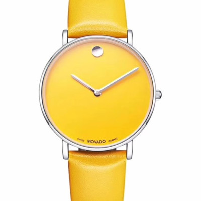 MOVADO LADIES QUARTZ - 모바도 레이디스 쿼츠 , 4색(블랙,옐로우,레드,화이트)