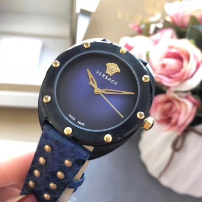 VERSACE LADIES VEBM VERSION QUARTZ MOVEMENT - 베르사체 레이디스 VEBM 버전 쿼츠 무브먼트,블루