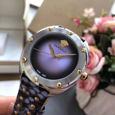 VERSACE LADIES VEBM VERSION QUARTZ MOVEMENT - 베르사체 레이디스 VEBM 버전 쿼츠 무브먼트,퍼플