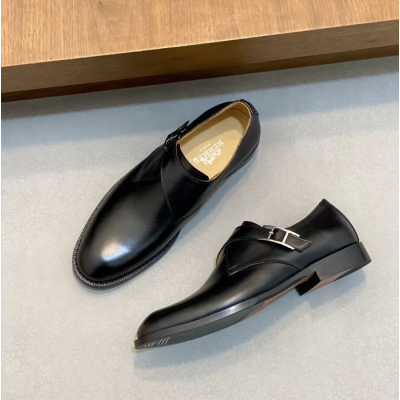 에르메스 남성 블랙 구두- Hermes Unisex Black Shoes- he0030x