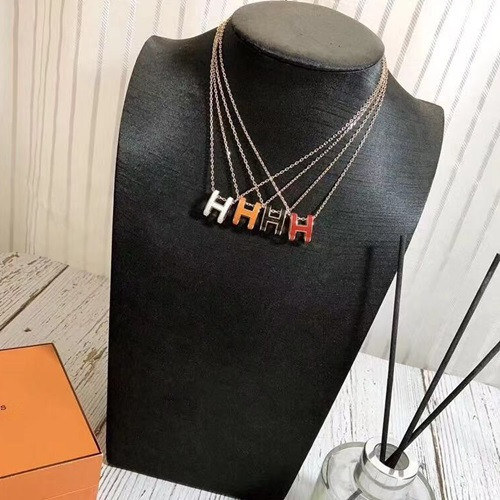 Hermes Choker 18k Yellow Gold  - 에르메스 여성용 목걸이 18K도금 옐로우 골드 4색(블랙,화트,레드,오렌지)
