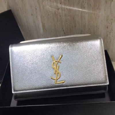 Saint Laurent Women Chain Satchel Shoulder Bag ,24CM - 입생로랑 여성용 체인 사첼 숄더백 326076 ,SLB0040,24CM,실버