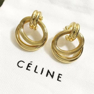 CELINE Yellow Gold Earring - 셀리느 여성용 18k도금 옐로우 골드 귀걸이