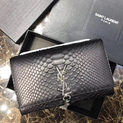 Saint Laurent Women Tassel Chain Satchel Shoulder Bag ,24CM - 입생로랑 여성용 태슬 체인 사첼 숄더백 326076 ,SLB0082,24CM,블랙(은장)