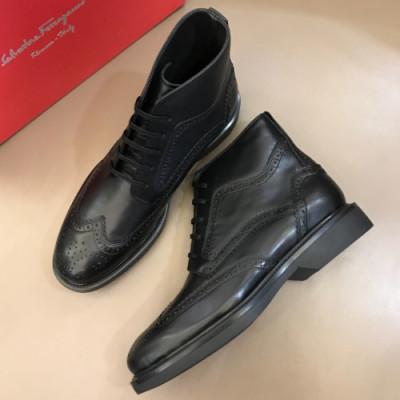 FERRAGAMO 2018 MENS LEATHER ANKLE BOOTS  - 페레가모 남성 레더 앵클부츠 FER0061 , 사이즈 (240 - 275)