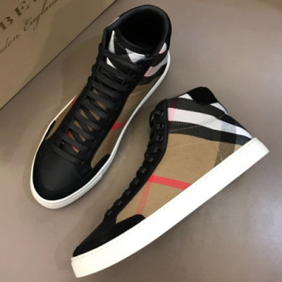 BURBERRY 2018 MENS CANVAS ANKLE SKEAKERS - 버버리 남성 캔버스 앵클 스니커즈 BUR0176 , 사이즈 (240 - 270)