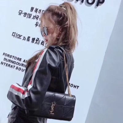 Saint Laurent Women Medium Jamie Shoulder Bag,25CM - 입생로랑 여성용 미듐 제이미 숄더백 515821,SLB0136,25CM,블랙