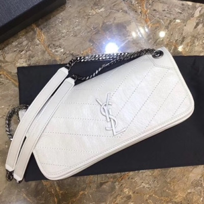 Saint Laurent Women Niki Small Shoulder Bag,28CM - 입생로랑 여성용 니키 스몰 숄더백 504865,SLB0181,28CM,화이트