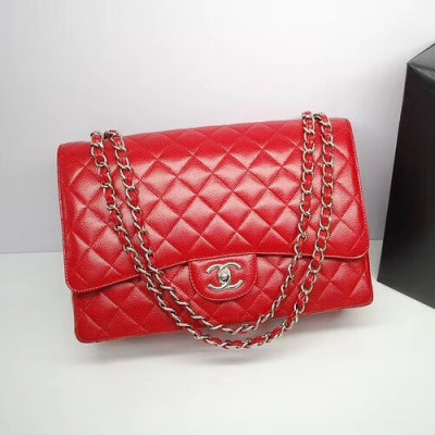 Chanel Women Leather Chain Tote Shoulder Bag,33CM - 샤넬  여성용레더 체인 토트 숄더백,1119 - CHAB0029,33CM,2색(레드(은장),레드(금장))