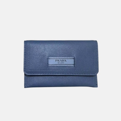 Prada 2018 Mens Saffiano Mid Wallet - 프라다 남성 신상 사피아노 반지갑 Pra0170x.블루